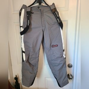 Spyder Gray and White Ski Pants